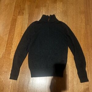 Polo Ralph Lauren Dark-gray Quarterzip Sweater